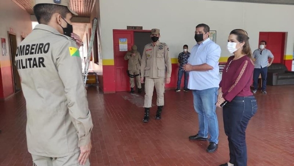 Mara Rocha anuncia o empenho de Emenda Especial, de sua autoria, de R$ 412 mil, para reforma da área de treinamento em mergulho do Corpo de Bombeiros de Cruzeiro do Sul